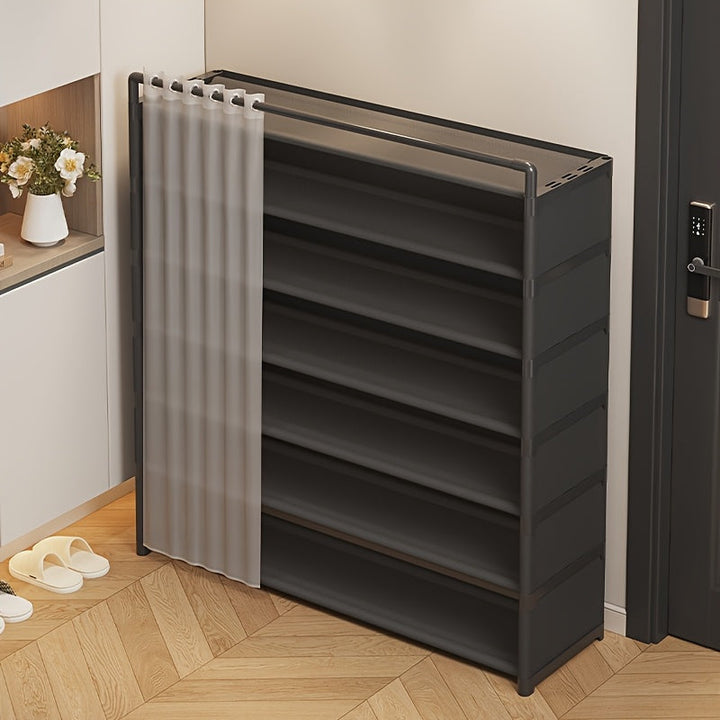 Foldable shoe rack with dust protection 4–7 levels | Stornfield