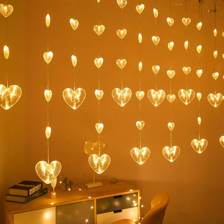Stornfield | Fairy Lights with Heart-shaped Design