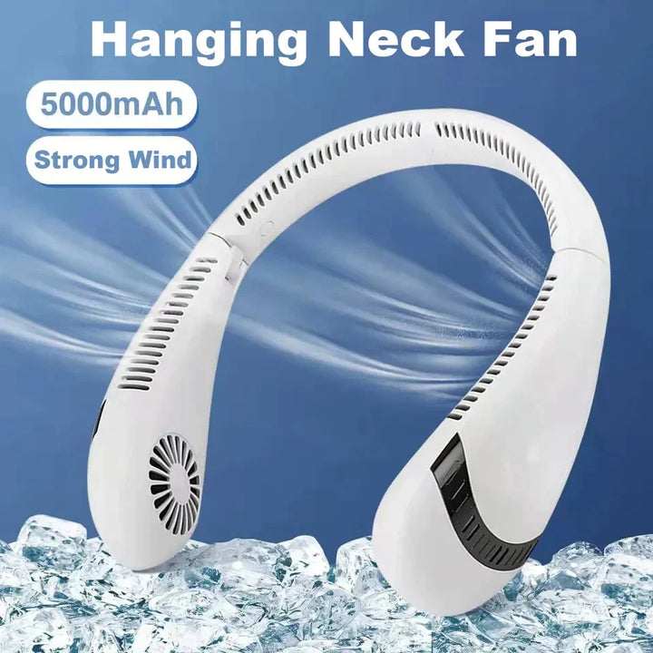 Bladeless Neck Fan, 360° Cooling Necklace Fan 3 Speeds Hanging Neck Fan, Stornfield