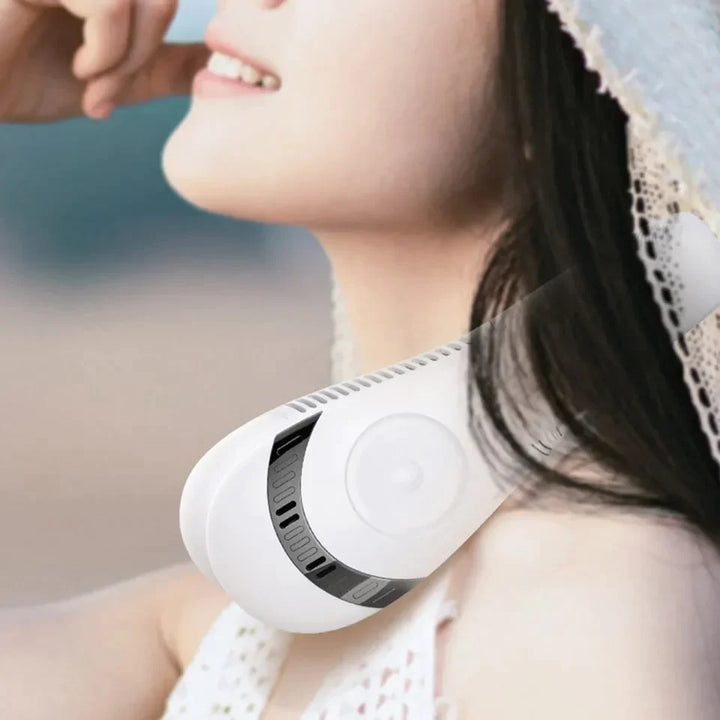 Bladeless Neck Fan, 360° Cooling Necklace Fan 3 Speeds Hanging Neck Fan, Stornfield