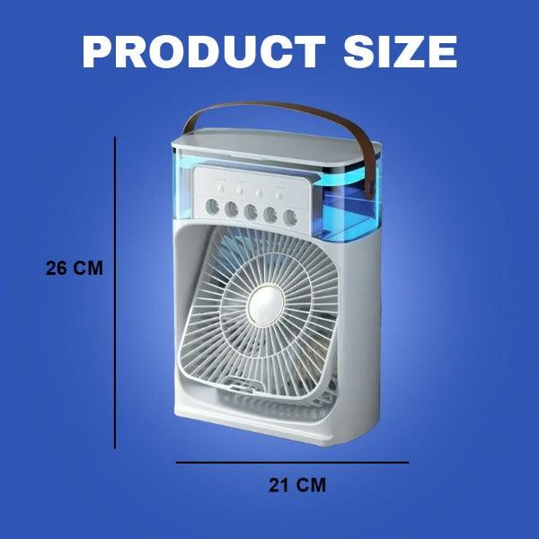 Water Air Cooler Fan - 3 in 1 Ice Cold Cooling Air Conditioner Humidifier Portable Mini Air Cooler Fan | Stornfield