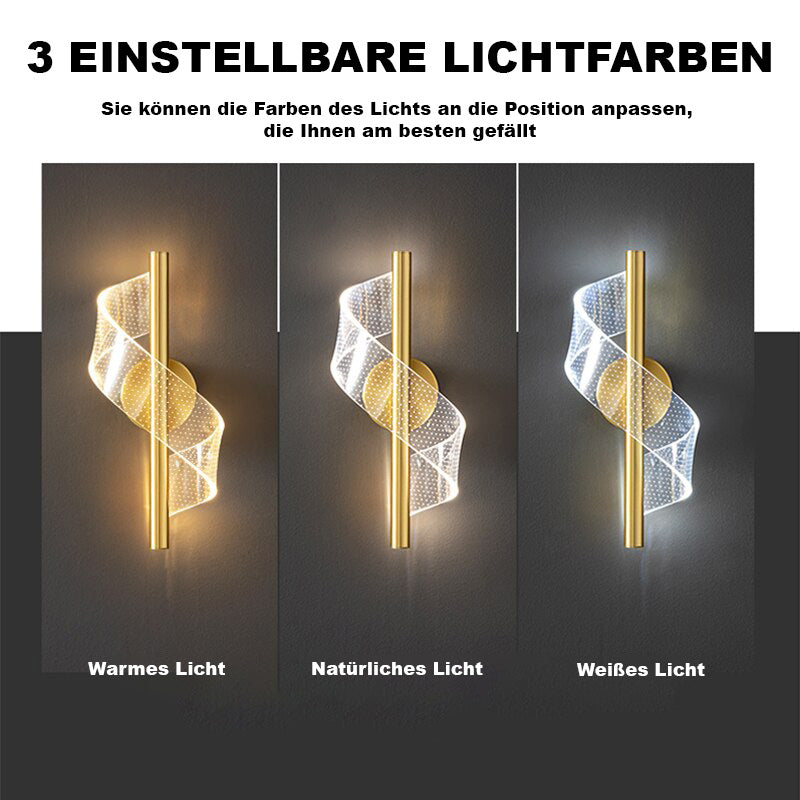 Stornfield | Luxury Glass Wall Light with Candle Holder