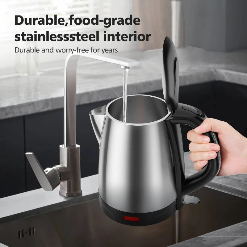 Fast Boiling Stainless Steel Electric Tea Kettle with LED Indicator | Stornfield