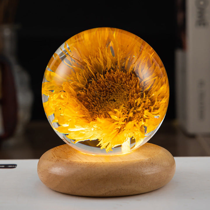 Crystal ball LED night light | Stornfield