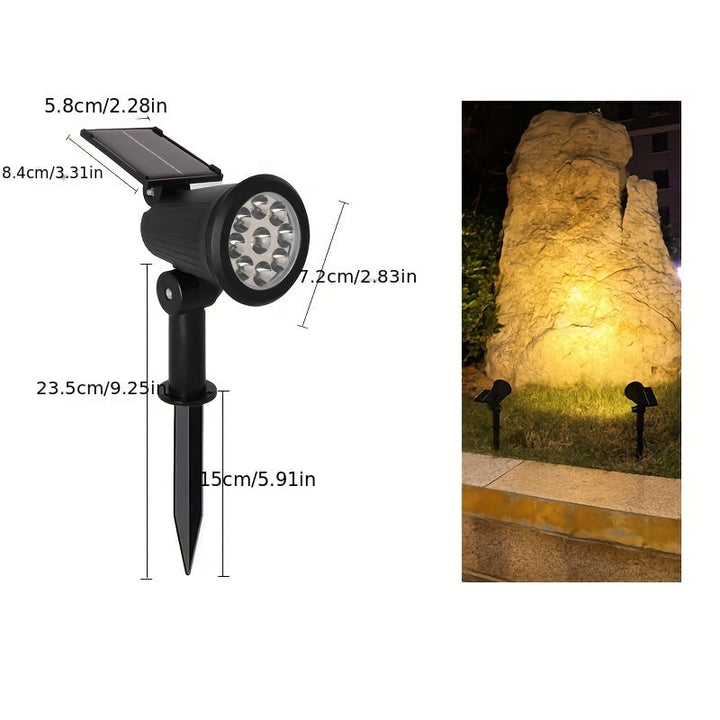 SolarLuxe Spotlight - Sustainable 9LED Garden Lighting | Stornfield