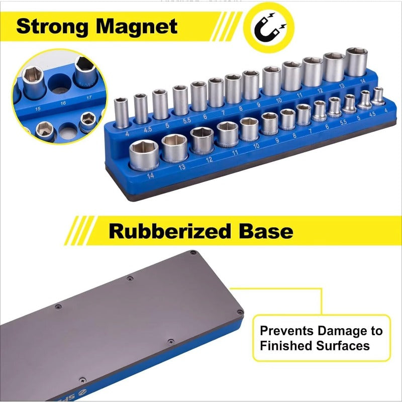 Heavy-Duty Magnetic Socket Organizer Stornfield