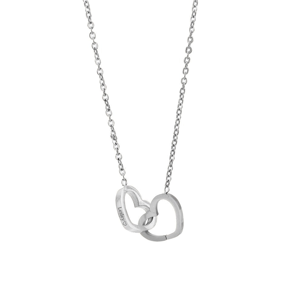 Stornfield | [Cadeau Idéal] Boîte de Rose Éternelle - Avec collier gravé & rose artificielle