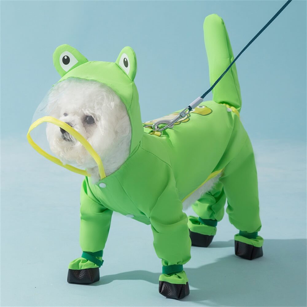 Stornfield | Waterproof Animal-Shaped Dog Raincoat with Tail