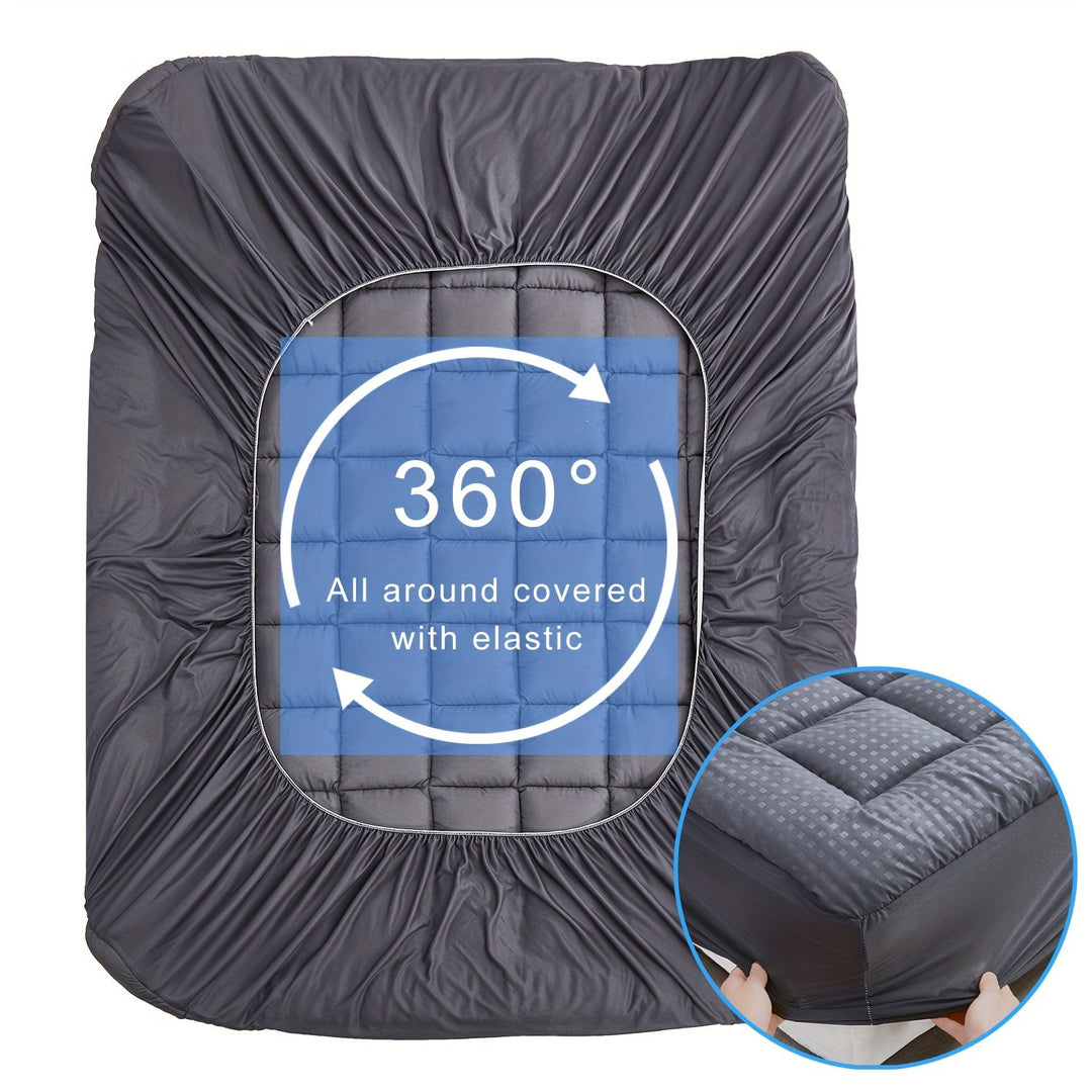 Ultimate Cooling Mattress Pad – Premium Quilted Pillow Top, Luxuriously Fluffy and Ultra-Breathable with Secure 14-18 Deep Pocket Cover – Enhanced Sleep Comfort, 1pc | Stornfield