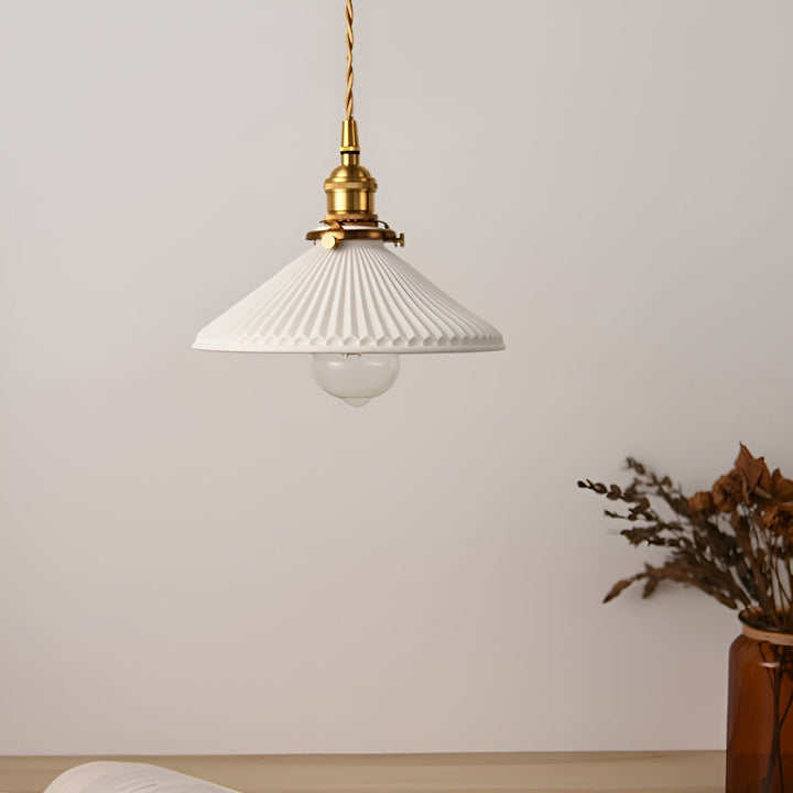 AmberZen Light – Vintage Ceramic Glass Pendant Light | Stornfield
