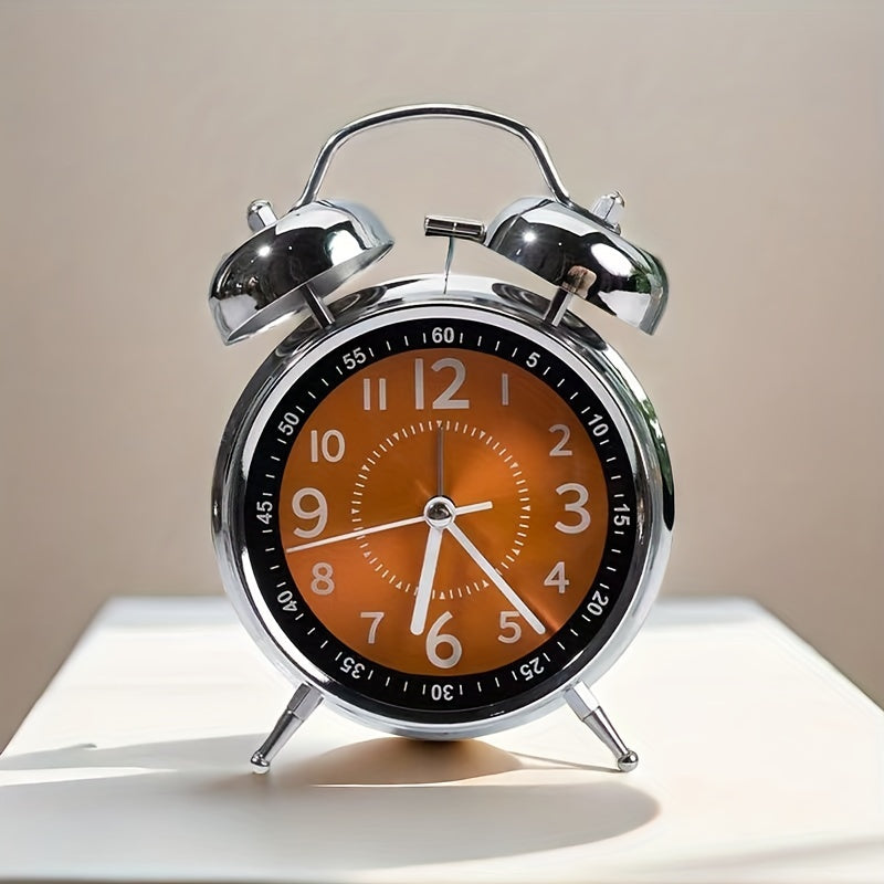 Classic Metal Bell-Top Alarm Clock for Timely Wake-Ups | Stornfield