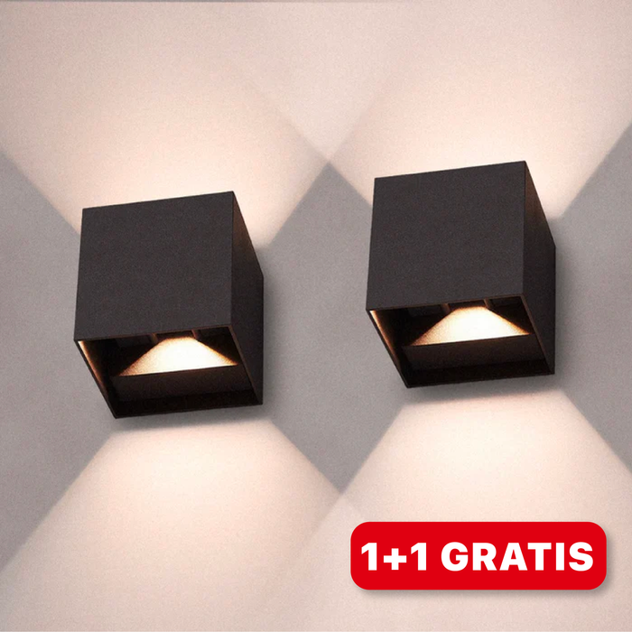 Stylish LED Cube Wall Lamp - LumiCube | Stornfield