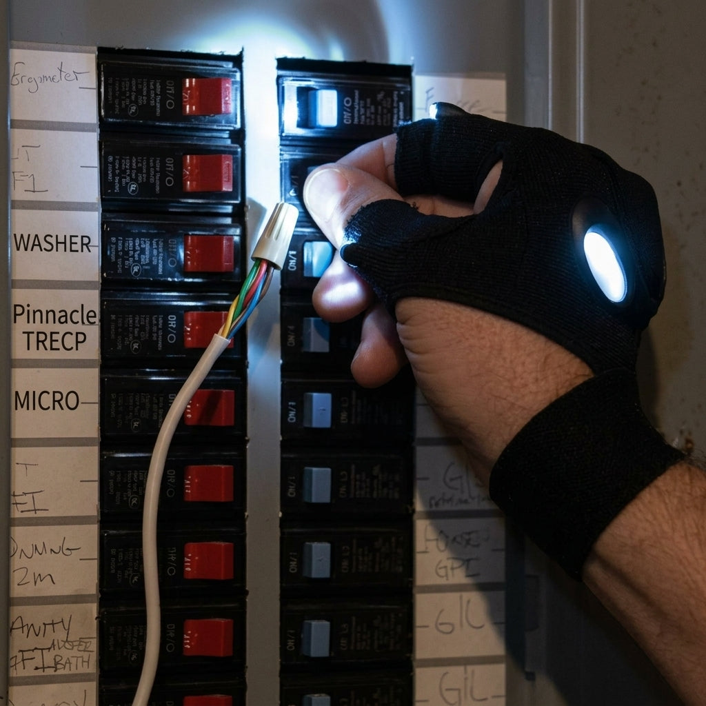 Fingerless Glove LED Flashlight | Stornfield