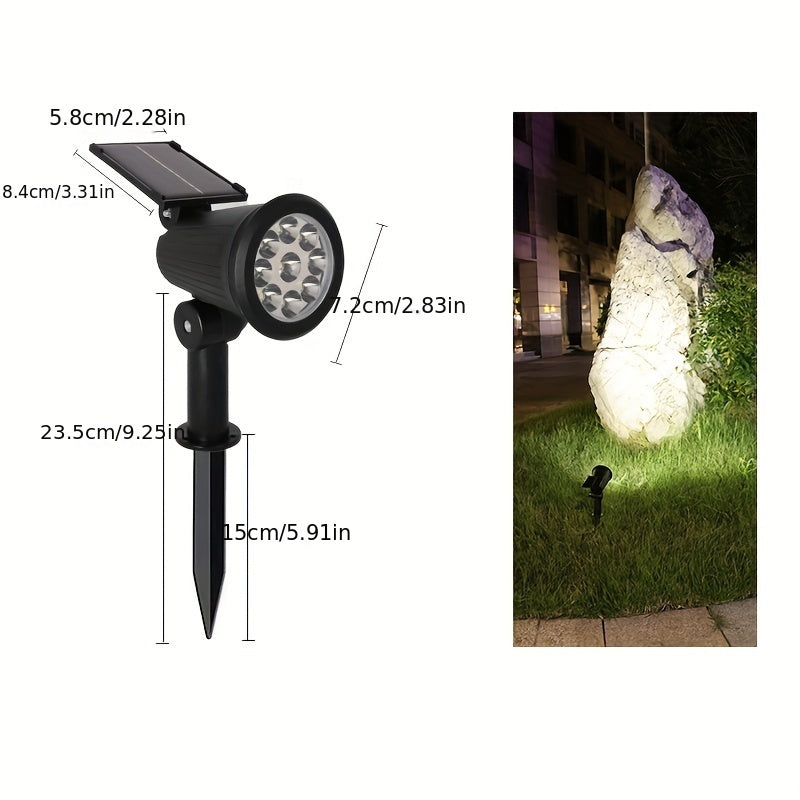 SolarLuxe Spotlight - Sustainable 9LED Garden Lighting | Stornfield