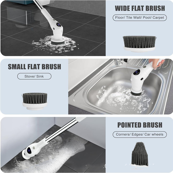 8-in-1 electric cleaning brush | Stornfield