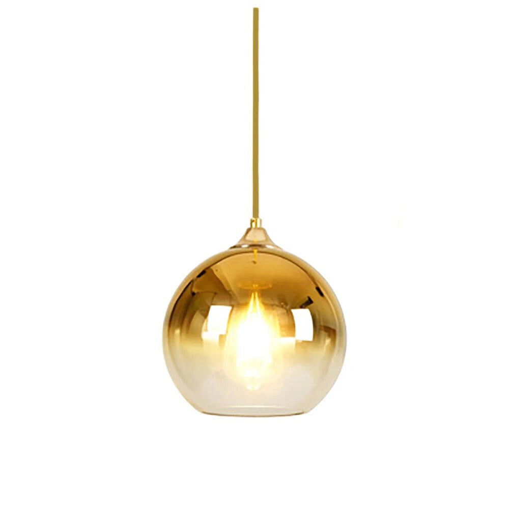Stornfield | Copper Finish Glass Ceiling Light