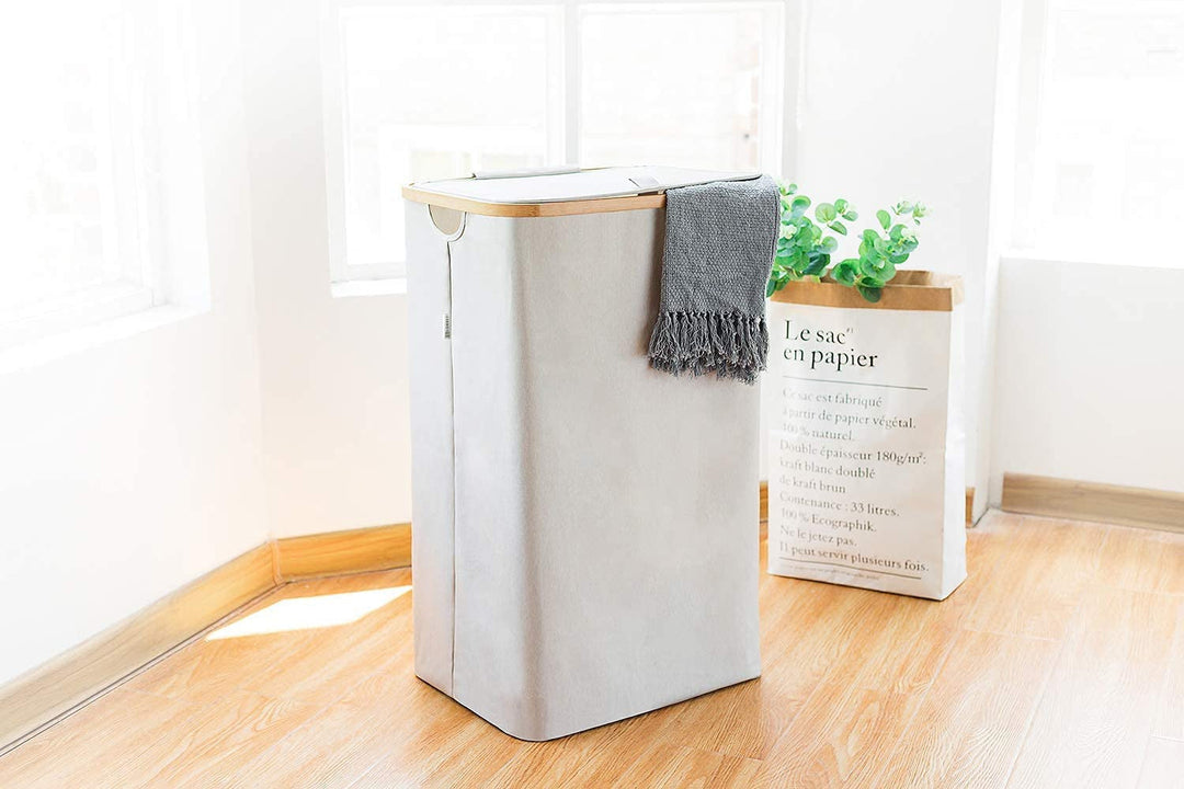 Stornfield | Tall Bamboo Laundry Basket