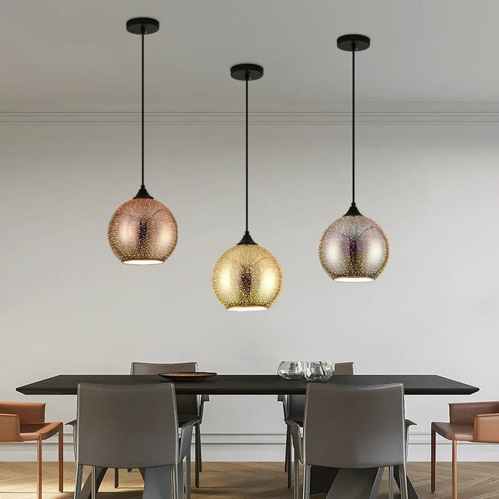Stornfield | Perforated Glass Ceiling Light