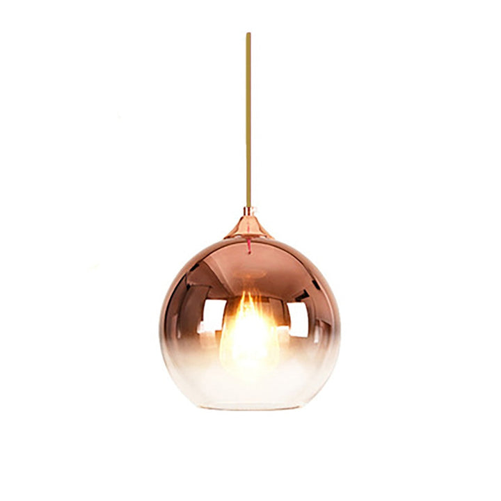 Stornfield | Copper Finish Glass Ceiling Light