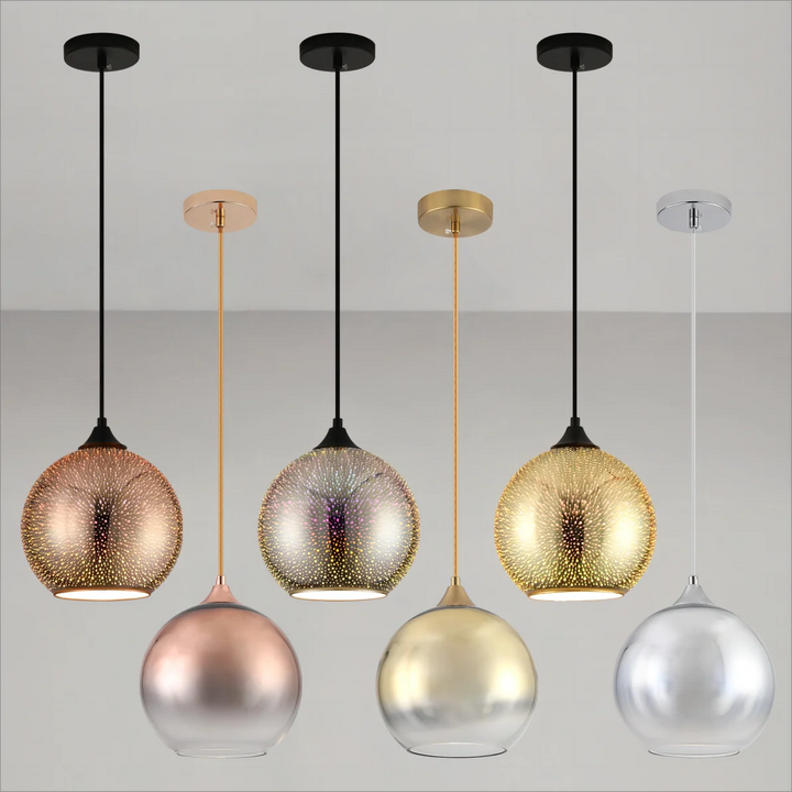 Stornfield | Perforated Glass Ceiling Light