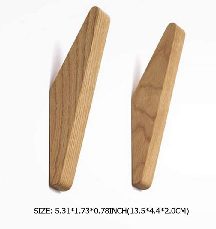 Wooden Wall Hooks Set Nordhaak – 6 Minimalist Coat Hooks Made of Solid Wood | Stornfield