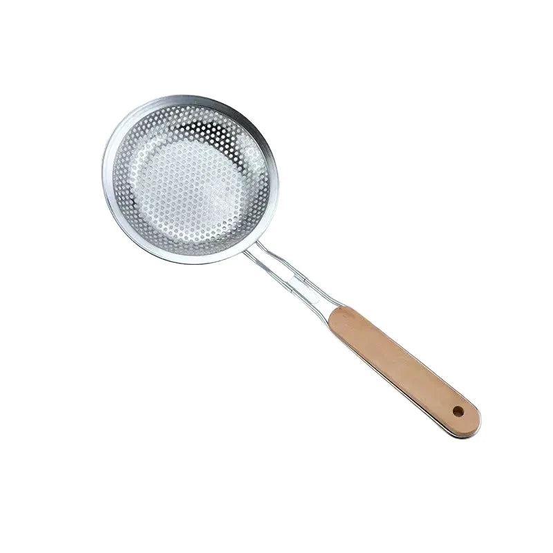 Stainless steel fine mesh strainer with wooden handle | Stornfield