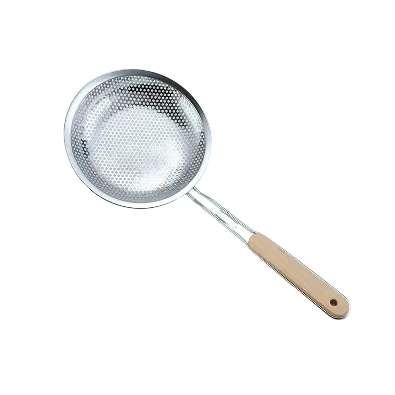 Stainless steel fine mesh strainer with wooden handle | Stornfield