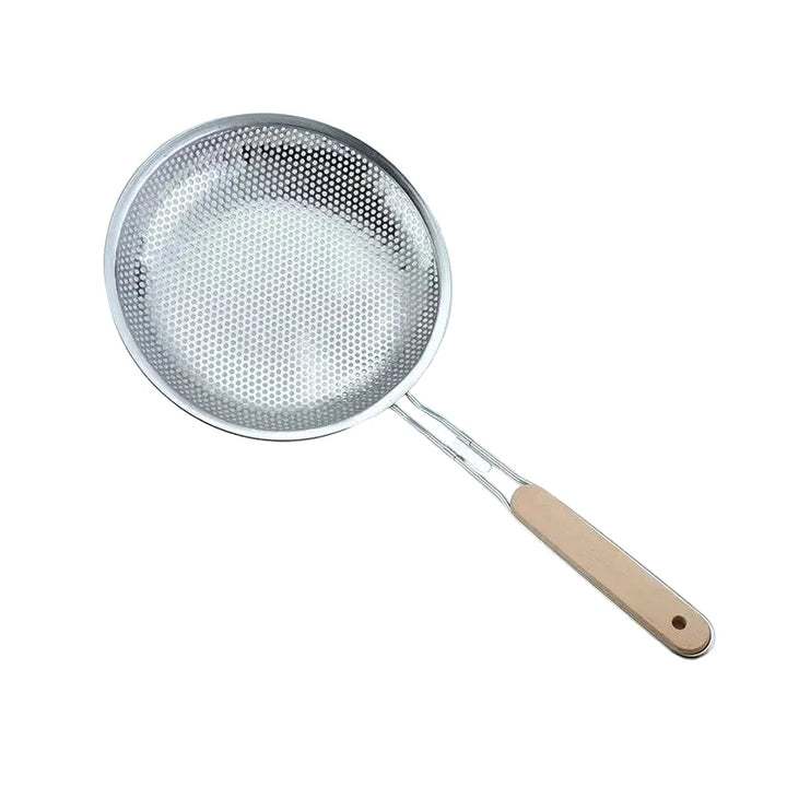 Stainless steel fine mesh strainer with wooden handle | Stornfield