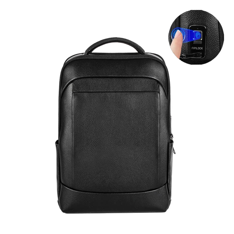 Men’s Business Laptop Backpack with Fingerprint Lock – Large Capacity Anti-Theft | Stornfield