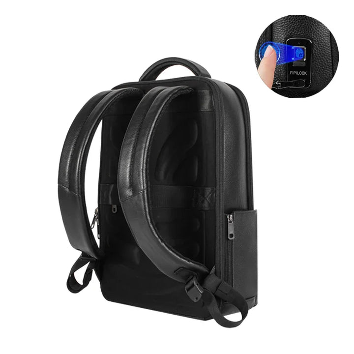 Men’s Business Laptop Backpack with Fingerprint Lock – Large Capacity Anti-Theft | Stornfield