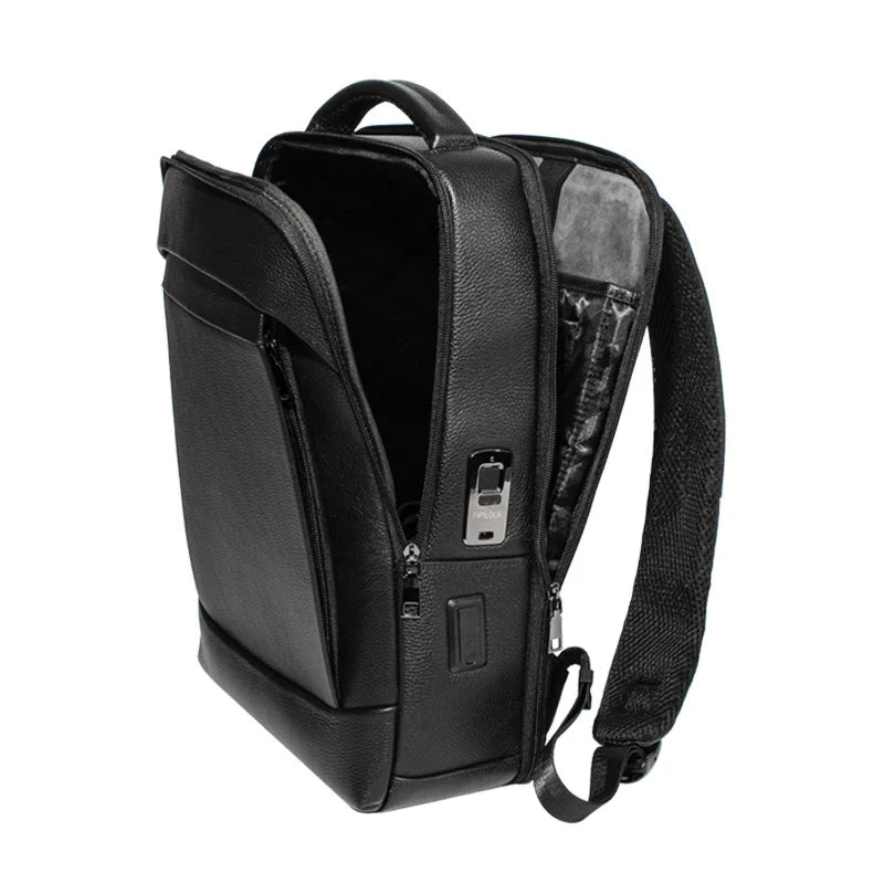 Men’s Business Laptop Backpack with Fingerprint Lock – Large Capacity Anti-Theft | Stornfield