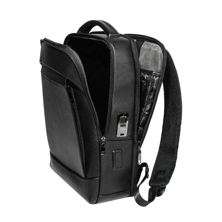 Men’s Business Laptop Backpack with Fingerprint Lock – Large Capacity Anti-Theft | Stornfield