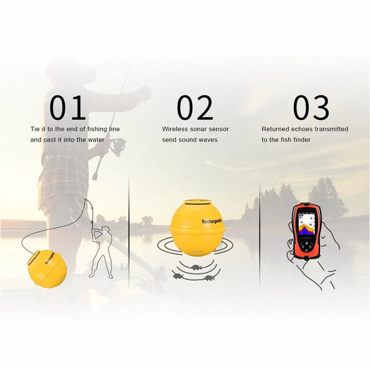 Wireless fish finder with 150m range | Stornfield