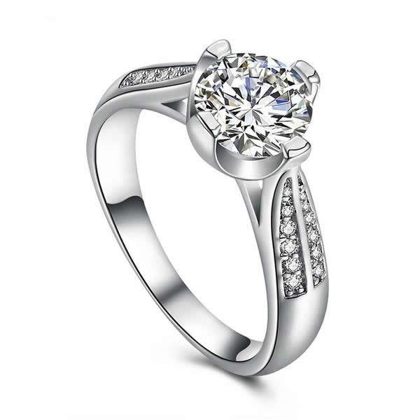 Flower Shape Crystal Ring | Stornfield