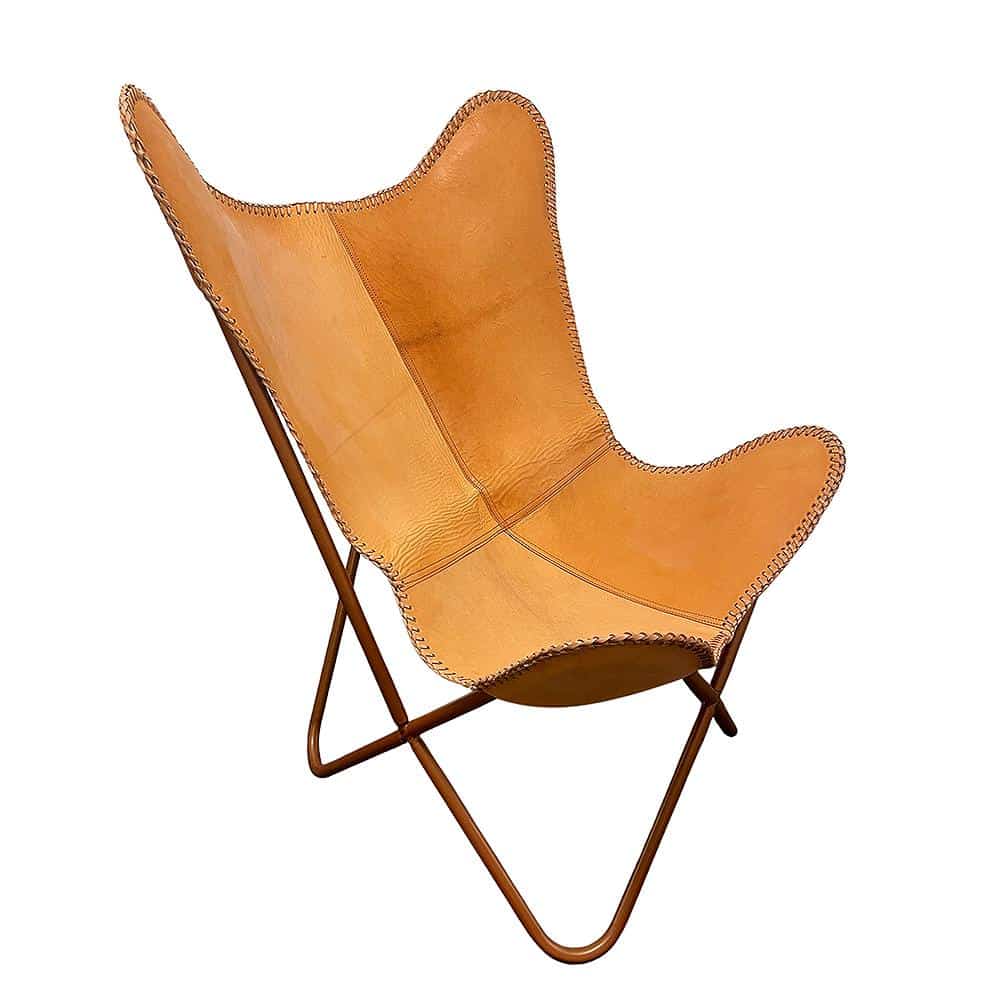 Bat chair made of real leather (available in different colors) | Stornfield