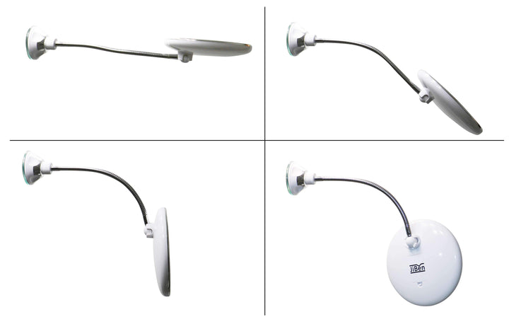Stornfield | ReflectFlex Magnifying LED Makeup Mirror with Flexible Gooseneck | 10x Magnification | Daylight LED | Cosmetic Mirror