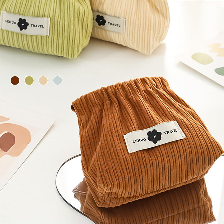 Corduroy elastic tie organizer | Stornfield