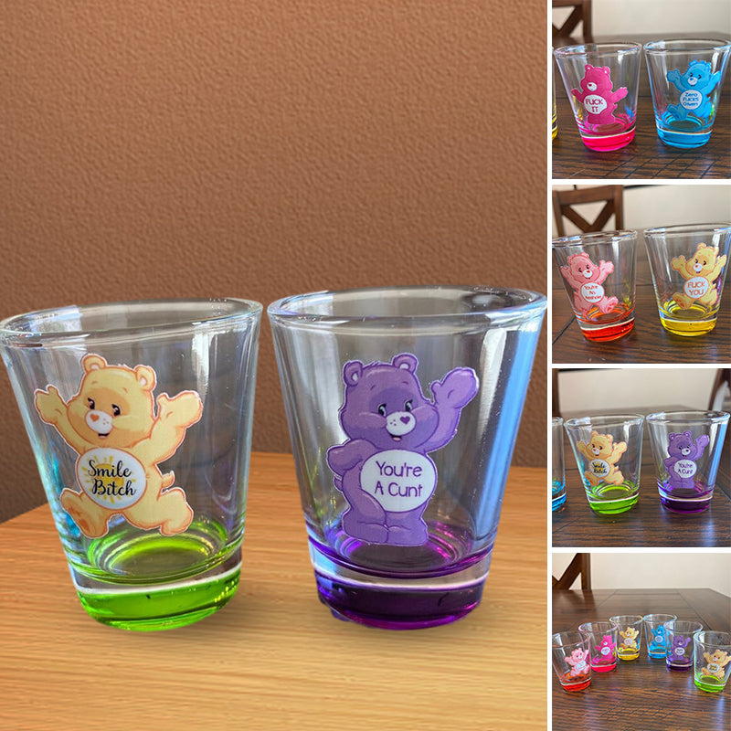 Swear Bears Shot Glasses Set, 6 Pieces | Stornfield