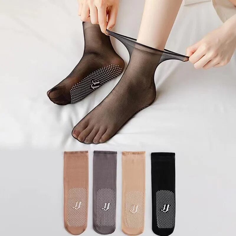 Invisible, Non-slip Crystal Silk Socks | Stornfield