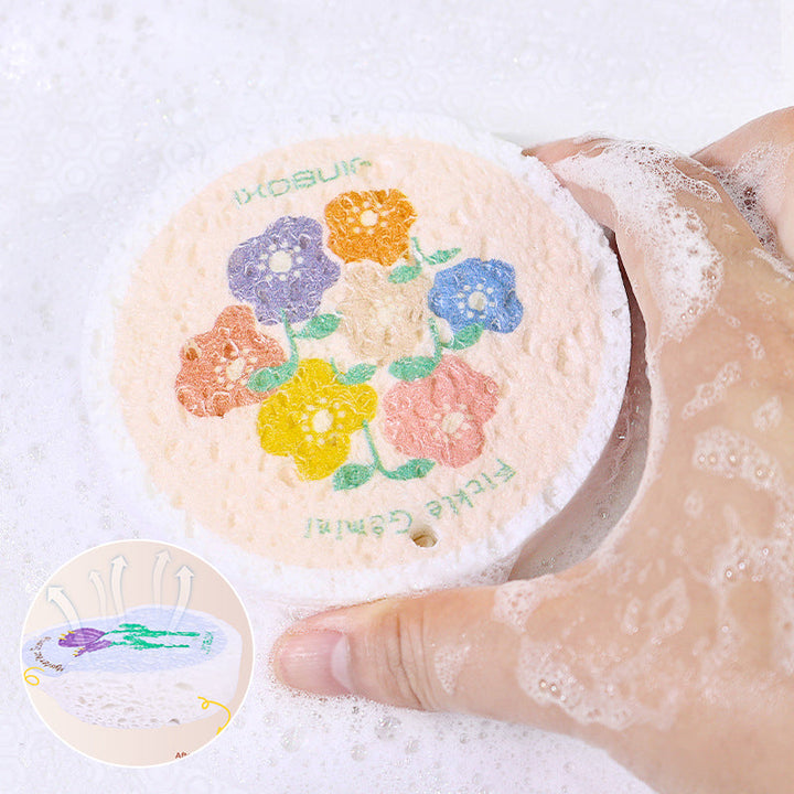 Kitchen Flower Print Wood Pulp Cotton Cloth | Stornfield