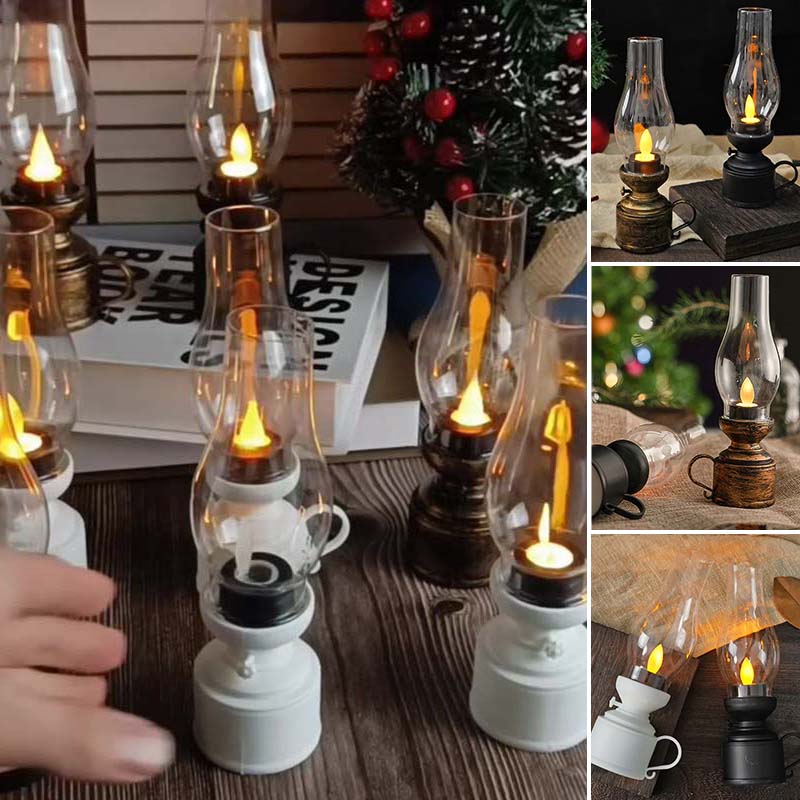Electronic LED Vintage Oil Lamp | Stornfield