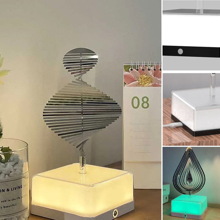 Rotating ambient light made of metal | Stornfield