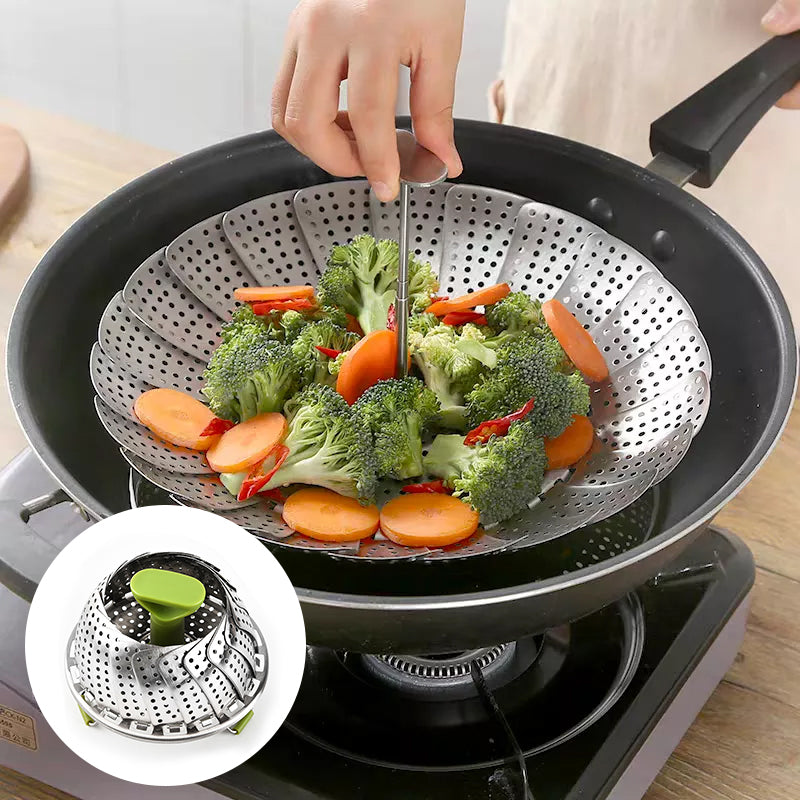 Flower-shaped Steel Folding Steamer | Stornfield