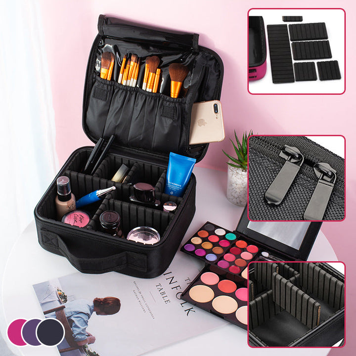 Stornfield | Makeup storage bag with adjustable compartment