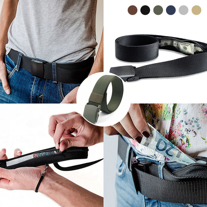 Anti-theft belt with hidden wallet | Stornfield
