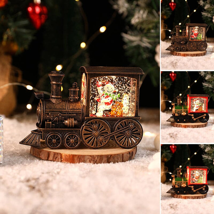 Christmas Crystal Floating Snow Train Light | Stornfield