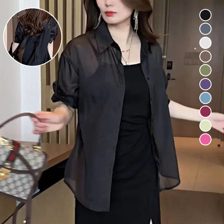 Silk chiffon summer blouse | Stornfield