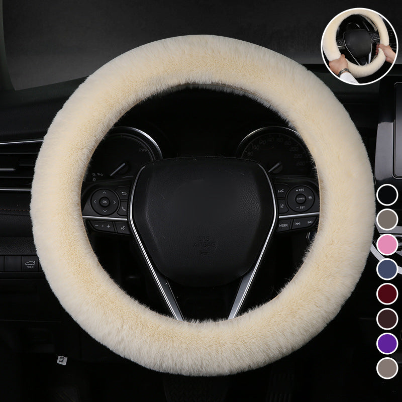 Universal Plush Steering Wheel Cover for Car | Stornfield