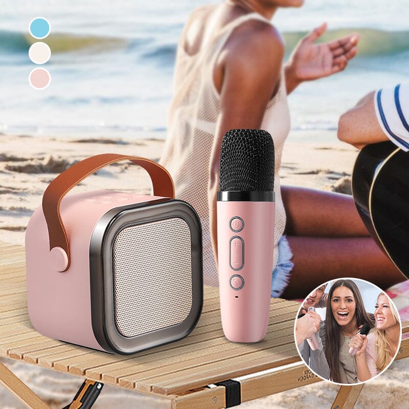 Mini Karaoke Machine with wireless microphones | Stornfield