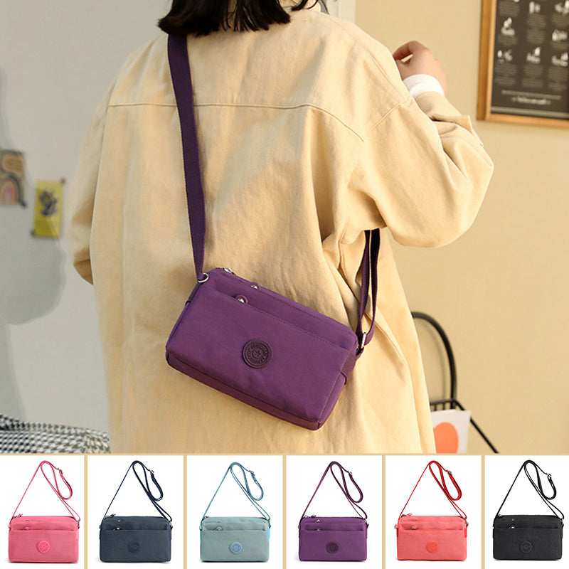 Women's Casual Multi-layer Fashionable Simple Shoulder Bag Made of Nylon | Stornfield
